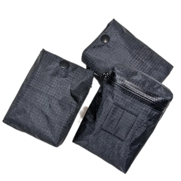A waterproof bike saddle bag enduring rainy conditions, keeping your gear dry and safe.