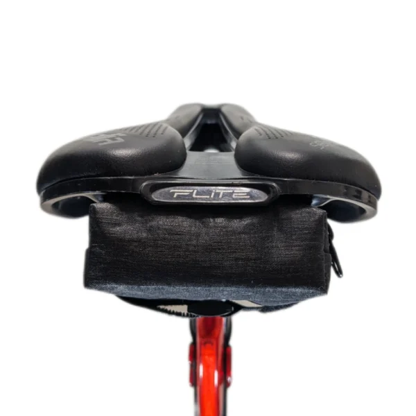 Lightweight and waterproof bike saddle bag designed for adventure riders, with custom size options available.