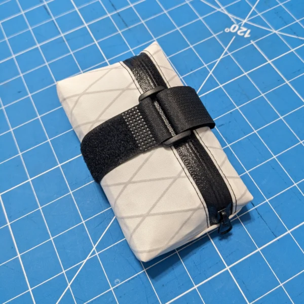 Quick-attach bike saddle bag with strong Velcro straps for a secure fit on any bike.