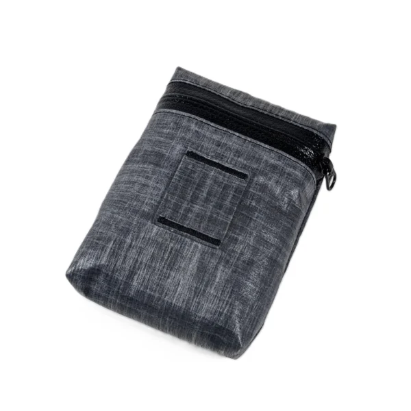 Custom-sized bike saddle bag with waterproof materials, YKK zipper, and Velcro attachment.