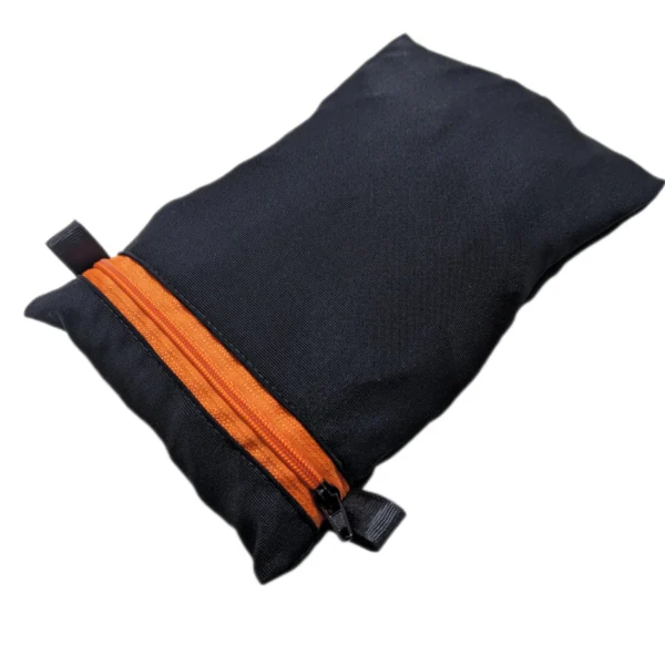 Flexible and durable clothing pouch with stretch fabric, ideal for travel organization and washing clothes.