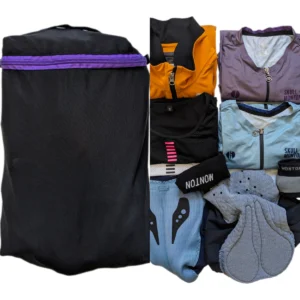 Breathable mesh clothing organizer pouch for travel, packing, and washing, made with durable stretch fabric.