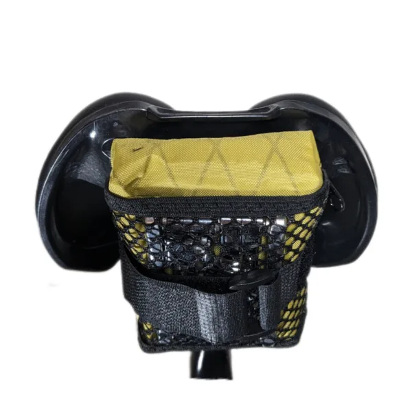 Handmade, custom option available bike saddle bag with low-profile design and waterproof zipper.