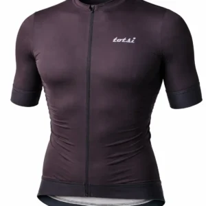 Short sleeve cycling jersey with an athletic finesse fit, designed for a developed upper body and made from breathable, moisture-wicking fabric